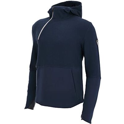 Macron Herr Athleisure Fcc Nyon 1/4 dragkedja huvtröja djupblå herr sweatshirt, L, BLÅ, L Macron Herr Athleisure Fcc Nyon 1/4 dragkedja huvtröja djupblå herr sweatshirt, L, BLÅ, L