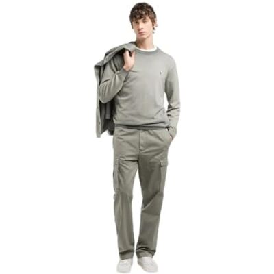 Replay herr regular fit bomullströja, 332 grå grön, S Replay herr regular fit bomullströja, 332 grå grön, S