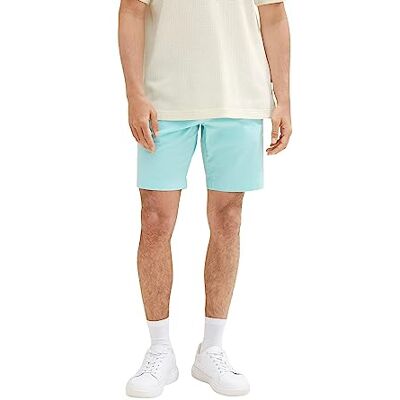 TOM TAILOR herr regular fit tech chinos shorts, 31046 – Blå tibetansk sten, 32 TOM TAILOR herr regular fit tech chinos shorts, 31046 – Blå tibetansk sten, 32