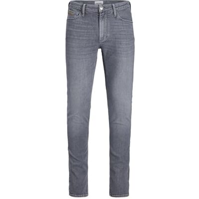 JACK & JONES Jeans för män, Grå denim, 31W / 32L JACK & JONES Jeans för män, Grå denim, 31W / 32L