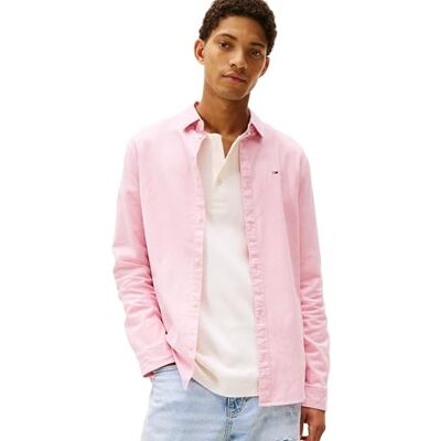 Tommy Jeans Herr TJM Slim Stretch Oxfordskjorta DM0DM09594, rosa, XXL, Rosa (Mystic Pink), XXL Tommy Jeans Herr TJM Slim Stretch Oxfordskjorta DM0DM09594, rosa, XXL, Rosa (Mystic Pink), XXL