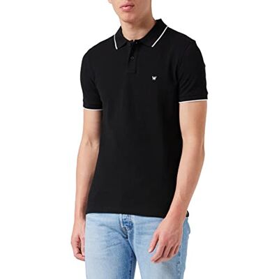Wrangler Herr Ss Polo Tee Red pikétröjor, Svart (Black 100), S Wrangler Herr Ss Polo Tee Red pikétröjor, Svart (Black 100), S