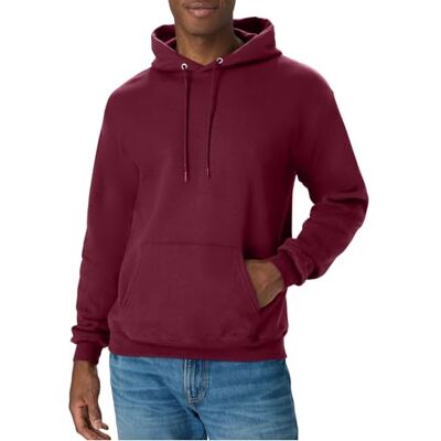 Hanes Herrtröja, EcoSmart fleece, huvtröja, bomullsblandning, fleece, sweatshirt, plysch, fleece, pullover, huvtröja, Rödbrun, S Hanes Herrtröja, EcoSmart fleece, huvtröja, bomullsblandning, fleece, sweatshirt, plysch, fleece, pullover, huvtröja, Rödbrun, S