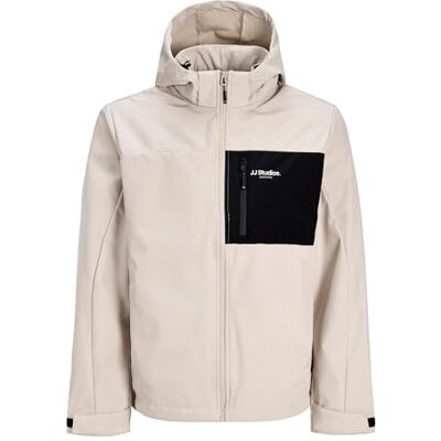 JACK & JONES Jjnorth Softshelljacka, Moonbeam, M JACK & JONES Jjnorth Softshelljacka, Moonbeam, M
