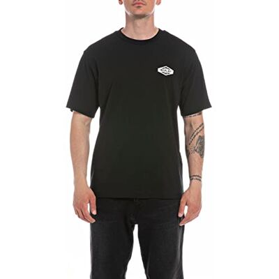 Replay herr tshirt, Svart 098, S Replay herr tshirt, Svart 098, S
