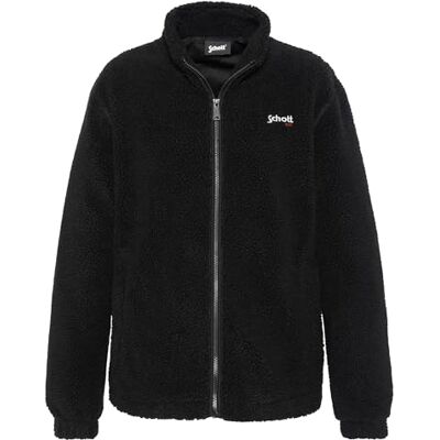Schott NYC Stor sherpa-tröja med dragkedja Schott SWBLIZZARD svart, svart, XL Schott NYC Stor sherpa-tröja med dragkedja Schott SWBLIZZARD svart, svart, XL