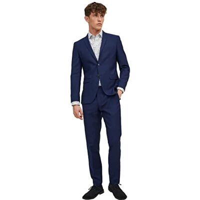 JACK & JONES Jprsolaris Suit Noos för män, Medeltida blå/passform: supersmal, 58 JACK & JONES Jprsolaris Suit Noos för män, Medeltida blå/passform: supersmal, 58