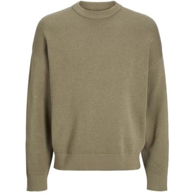 JACK & JONES Jorkobe Spring Knit Crew Neck, Silversalvia, L JACK & JONES Jorkobe Spring Knit Crew Neck, Silversalvia, L