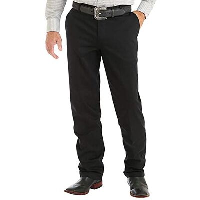 Wrangler herr Riata platt framsida avslappnad passform vardagsbyxa, Svart, 42W X 34L Wrangler herr Riata platt framsida avslappnad passform vardagsbyxa, Svart, 42W X 34L