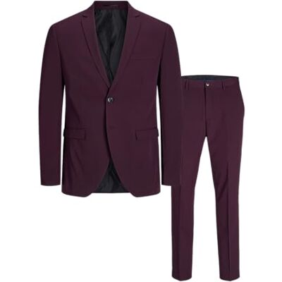 JACK & JONES JACK&JONES JPRCOSTA Suit, Winetasting/passform: supersmal passform, 54 JACK & JONES JACK&JONES JPRCOSTA Suit, Winetasting/passform: supersmal passform, 54
