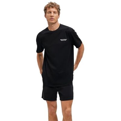 Mavi T-shirt med tryck för män, svart, M Mavi T-shirt med tryck för män, svart, M
