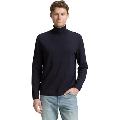 TOM TAILOR herrtröja, 13160 Stickad marinblå smälter, S TOM TAILOR herrtröja, 13160 Stickad marinblå smälter, S