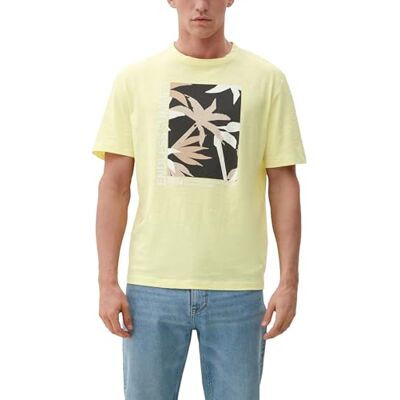 s.Oliver Kortärmad T-shirt för män, Grön 70d1, S s.Oliver Kortärmad T-shirt för män, Grön 70d1, S