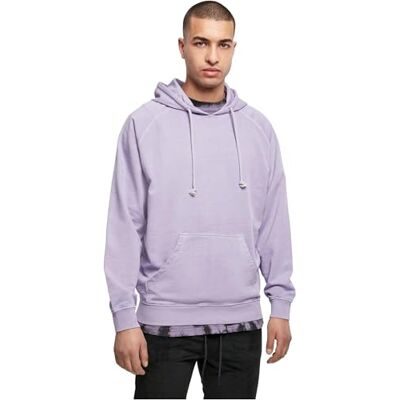 Urban Classics Huvtröja med overdyed hoody för män, Lavendel, S Urban Classics Huvtröja med overdyed hoody för män, Lavendel, S