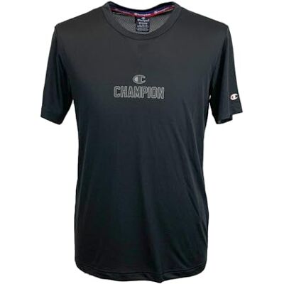 Champion Legacy Modern Basket At The Gym-Micromesh S/S Crewneck T-Shirt Herr, Svart, M Champion Legacy Modern Basket At The Gym-Micromesh S/S Crewneck T-Shirt Herr, Svart, M