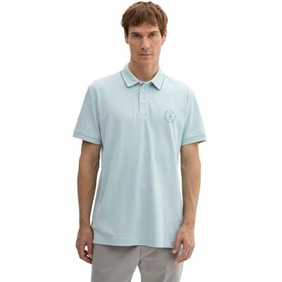 TOM TAILOR pikétröja för män, 30463 – Dusty Mint Blue, S TOM TAILOR pikétröja för män, 30463 – Dusty Mint Blue, S