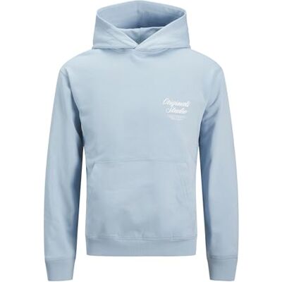 JACK & JONES Jornorrebro Typo Back Sweat Hood Sn, Skyway, S JACK & JONES Jornorrebro Typo Back Sweat Hood Sn, Skyway, S