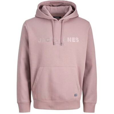 JACK & JONES Jprbluloyal sweat Hood Prau25, Twilight Mauve, M JACK & JONES Jprbluloyal sweat Hood Prau25, Twilight Mauve, M