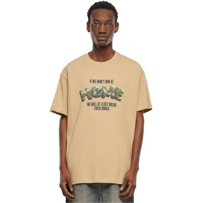 Tee Upscale män t-shirt hem tung oversize te, tryck t-shirt för män, överdimensionerad passform, streetwear, Unionbeige, M Tee Upscale män t-shirt hem tung oversize te, tryck t-shirt för män, överdimensionerad passform, streetwear, Unionbeige, M