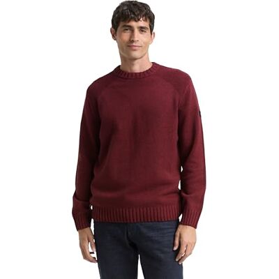 TOM TAILOR herrtröja, 39101 – Bordeaux melerad, XXL TOM TAILOR herrtröja, 39101 – Bordeaux melerad, XXL