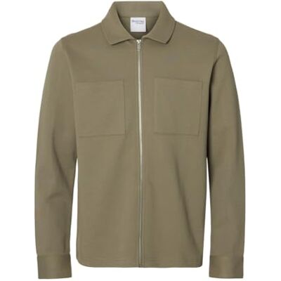SELECTED HOMME Herr Slhjackie Sweat Zip Jacka Noos, Vetiver, S, Vetiver, S SELECTED HOMME Herr Slhjackie Sweat Zip Jacka Noos, Vetiver, S, Vetiver, S