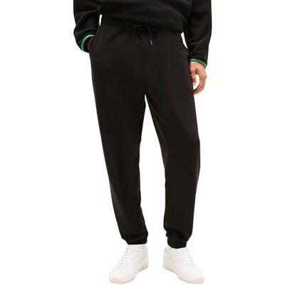 Tommy Jeans herr TJM Reg linjär träningsbyxa DM0DM23014 sweatpants, svart (svart), XL Tommy Jeans herr TJM Reg linjär träningsbyxa DM0DM23014 sweatpants, svart (svart), XL