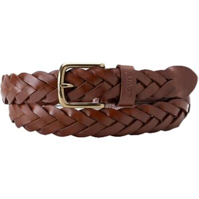 Levi's Läderfläta bälte, brun, 100 herr, Cognac, 90 Levi's Läderfläta bälte, brun, 100 herr, Cognac, 90
