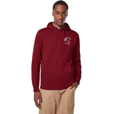 Scotch & Soda Regular Fit Front och Back Artwork Hoodie, Roadside Red 610, M Scotch & Soda Regular Fit Front och Back Artwork Hoodie, Roadside Red 610, M