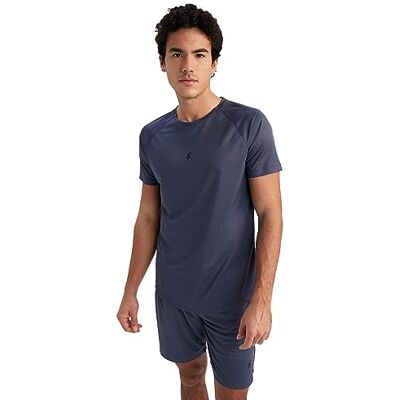 DeFacto T-shirt för män, indigo, S DeFacto T-shirt för män, indigo, S