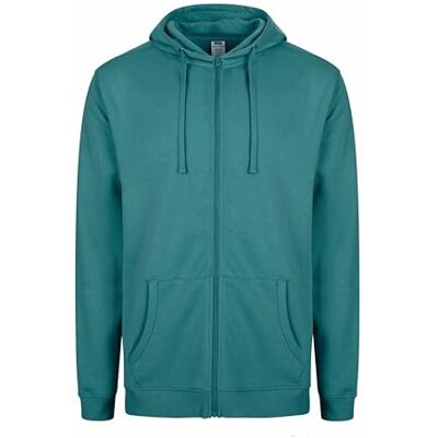 Mukua SF270U unisex huvtröja dragkedja sweatshirt blågrön storlek M, blågrön, M Mukua SF270U unisex huvtröja dragkedja sweatshirt blågrön storlek M, blågrön, M