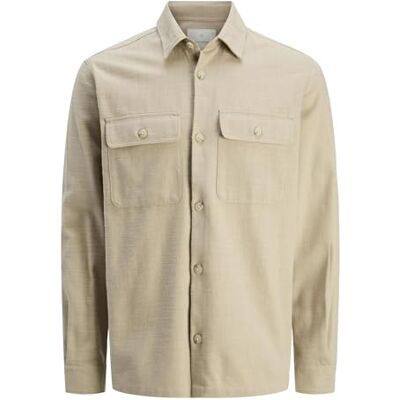 JACK & JONES Jprccraymond Spring Solid Overshirt Sn, Vitpeppar, L JACK & JONES Jprccraymond Spring Solid Overshirt Sn, Vitpeppar, L
