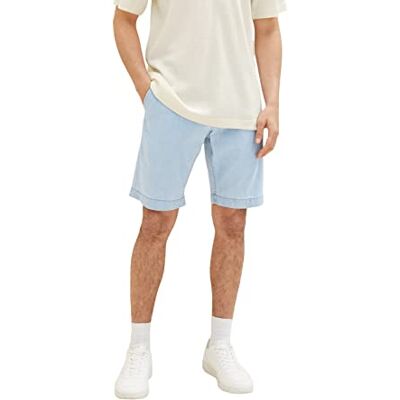TOM TAILOR Bermudashorts för män, 10112 – Clean Light Stone Blue Denim, 28 TOM TAILOR Bermudashorts för män, 10112 – Clean Light Stone Blue Denim, 28