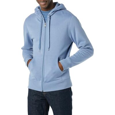 Amazon Essentials Men's Fleecetröja med hel dragkedja (finns i Big & Tall), Akvamarinblå, M Amazon Essentials Men's Fleecetröja med hel dragkedja (finns i Big & Tall), Akvamarinblå, M