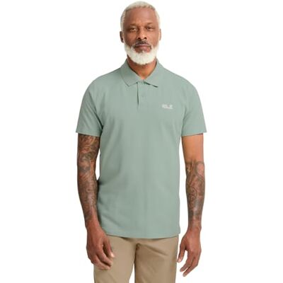 Jack Wolfskin Essential Polo M, Grön zinnia, XS Jack Wolfskin Essential Polo M, Grön zinnia, XS