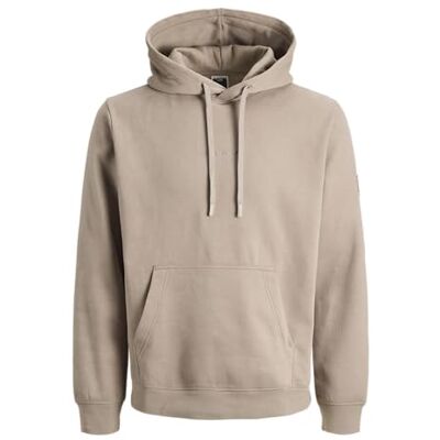 JACK & JONES Jcopoint Sweat Badge Hood Bf, Ökenduvor, M JACK & JONES Jcopoint Sweat Badge Hood Bf, Ökenduvor, M