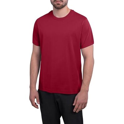 HRM herr lyx rund hals t-shirt, Bordeaux/vinröd, XL HRM herr lyx rund hals t-shirt, Bordeaux/vinröd, XL