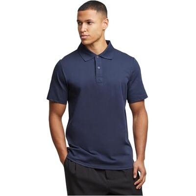 Urban Classics T-shirt för män, Sorona Polo Tee tillgänglig, storlekar S 5XL, marinblå, S Urban Classics T-shirt för män, Sorona Polo Tee tillgänglig, storlekar S 5XL, marinblå, S