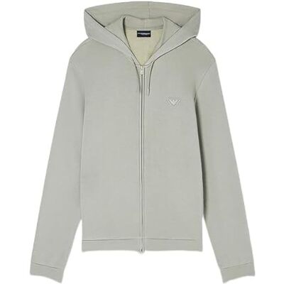 Giorgio Armani MODAL Frottétröja med huva grå XL Giorgio Armani MODAL Frottétröja med huva grå XL