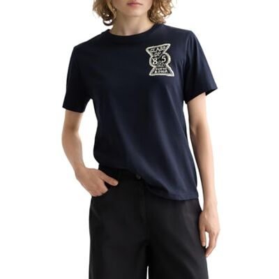 Scotch & Soda bröst konstverk normal passform t-shirt, Sky Captain V458, M Scotch & Soda bröst konstverk normal passform t-shirt, Sky Captain V458, M
