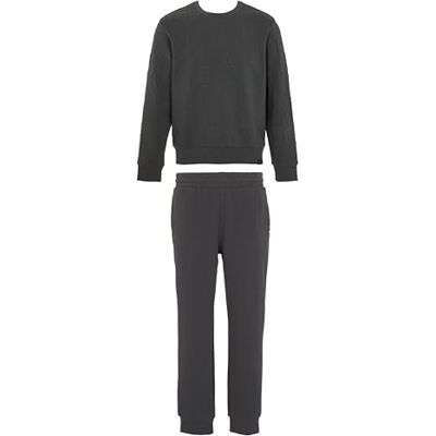 Giorgio Armani Mannens präglade frotté långkläder träningsoverall grå M, Grå, M Giorgio Armani Mannens präglade frotté långkläder träningsoverall grå M, Grå, M