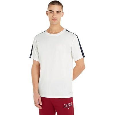 Tommy Hilfiger herr kortärmad t-shirt logotyp, Vit (Ecru), XL Tommy Hilfiger herr kortärmad t-shirt logotyp, Vit (Ecru), XL