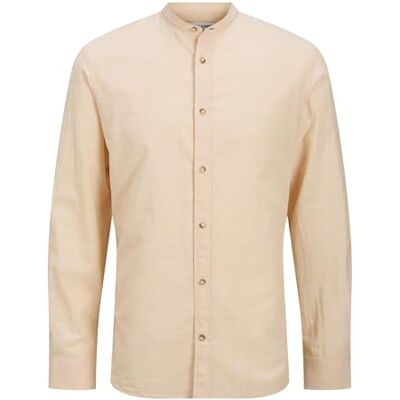 JACK & JONES JJESUMMER band skjorta LS SN, Persika parfait, XL JACK & JONES JJESUMMER band skjorta LS SN, Persika parfait, XL