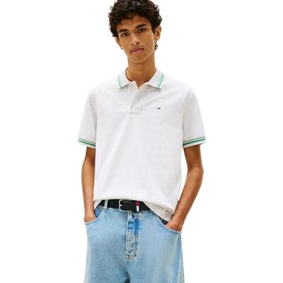 Tommy Jeans herr TJM Reg tippad Polo Ext DM0DM22700 S/S Polo, grå (isgrå ljung), XL Tommy Jeans herr TJM Reg tippad Polo Ext DM0DM22700 S/S Polo, grå (isgrå ljung), XL