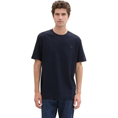 TOM TAILOR T-shirt för män, 10668 – himmelskaptensblå, M TOM TAILOR T-shirt för män, 10668 – himmelskaptensblå, M