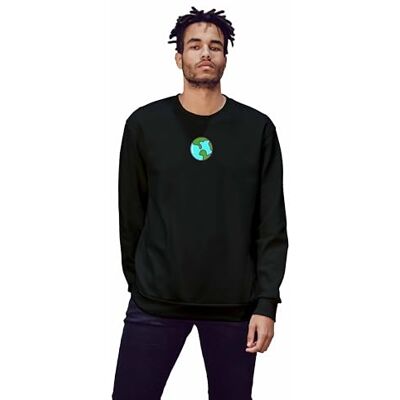 Green Fish Sweatshirt herr, Svart, M Green Fish Sweatshirt herr, Svart, M
