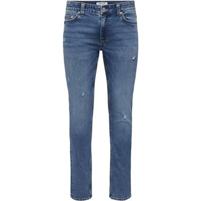Only & Sons Onsloom Slim Jax Jog Box PIM Mu Otl, Mellanblå denim, 28W / 32L Only & Sons Onsloom Slim Jax Jog Box PIM Mu Otl, Mellanblå denim, 28W / 32L