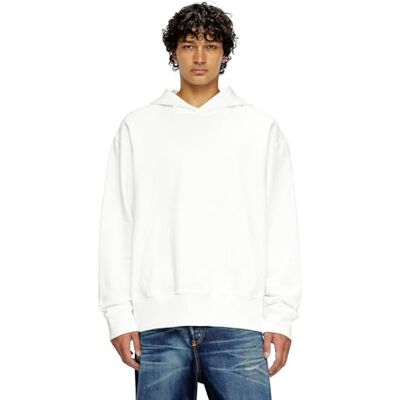 Diesel S-macs-Hood-megoval-d Sweat-Shirt Tröja Unisex Vuxen, Off White, XXL Diesel S-macs-Hood-megoval-d Sweat-Shirt Tröja Unisex Vuxen, Off White, XXL