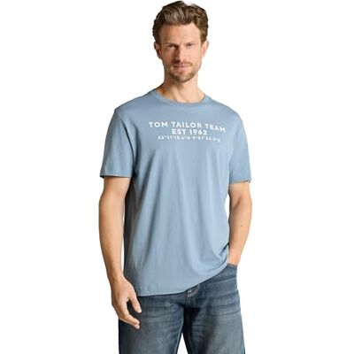 TOM TAILOR 1051584 T-shirt, 39441-Mountain Spring Blue, M herr TOM TAILOR 1051584 T-shirt, 39441-Mountain Spring Blue, M herr
