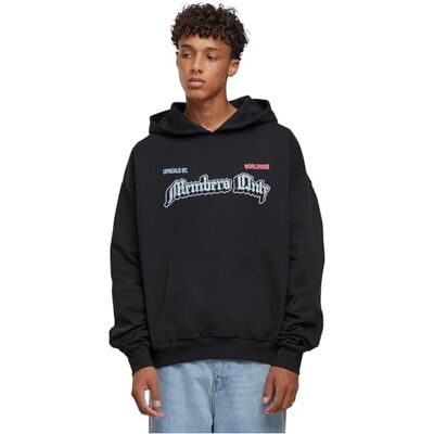 Tee Only Members Oversize Hoody, svart, M plus size Tee Only Members Oversize Hoody, svart, M plus size