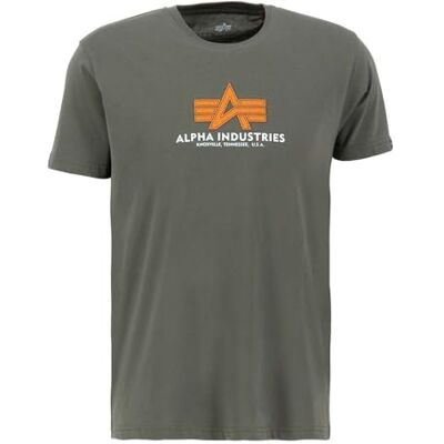 Alpha Industries Basic T Rubber T-shirt för män Dark Olive Alpha Industries Basic T Rubber T-shirt för män Dark Olive